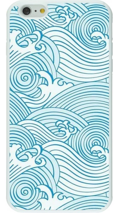 Hülle iPhone 6 Plus / 6s Plus - Silikon weiss Ocean Waves