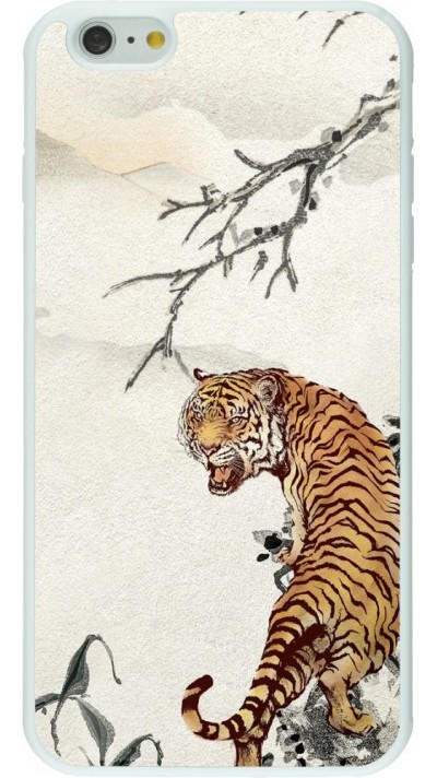 Coque iPhone 6 Plus / 6s Plus - Silicone rigide blanc Roaring Tiger