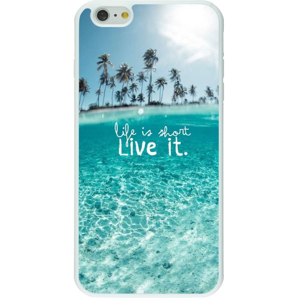 Coque iPhone 6 Plus / 6s Plus - Silicone rigide blanc Summer 18 24