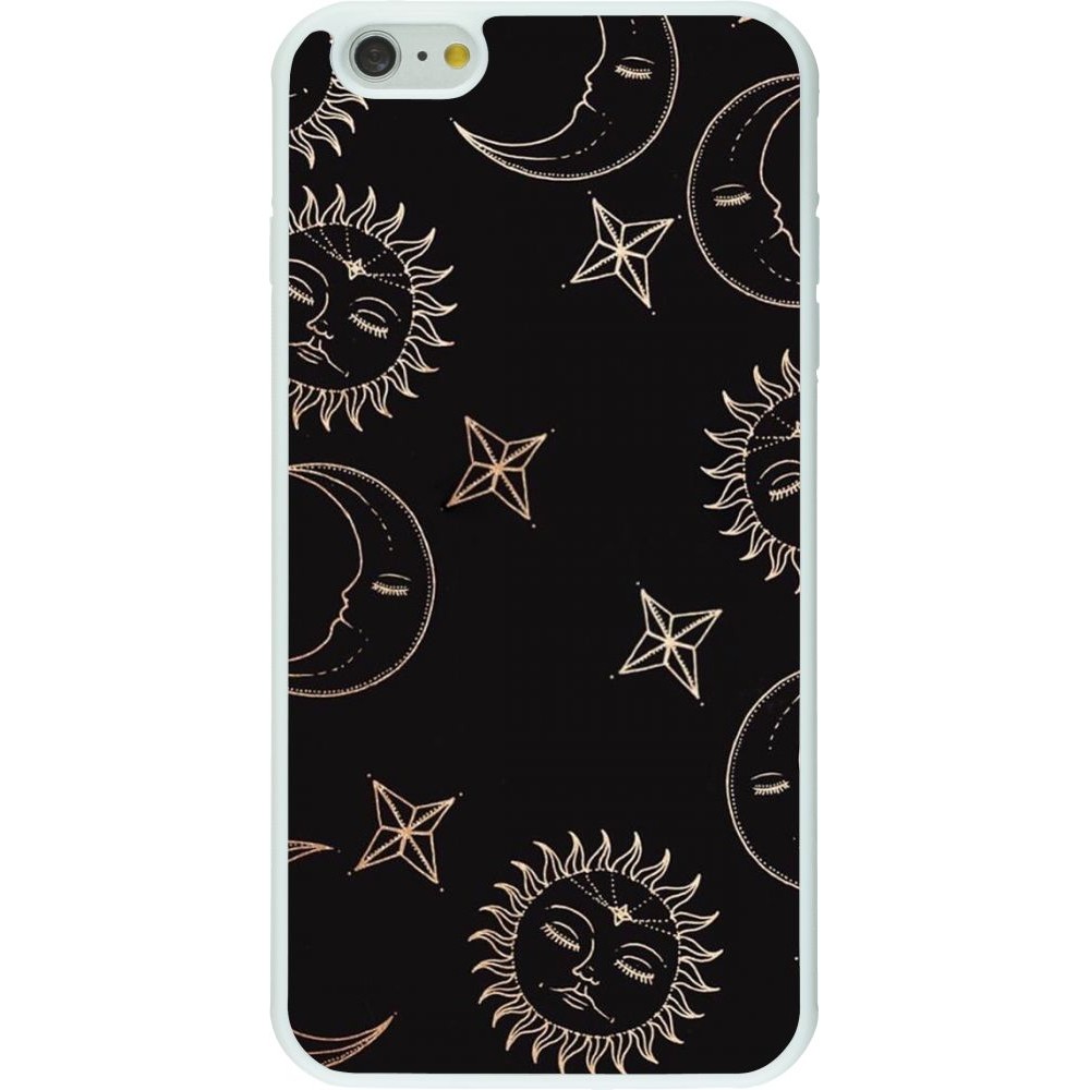 Coque iPhone 6 Plus / 6s Plus - Silicone rigide blanc Suns and Moons