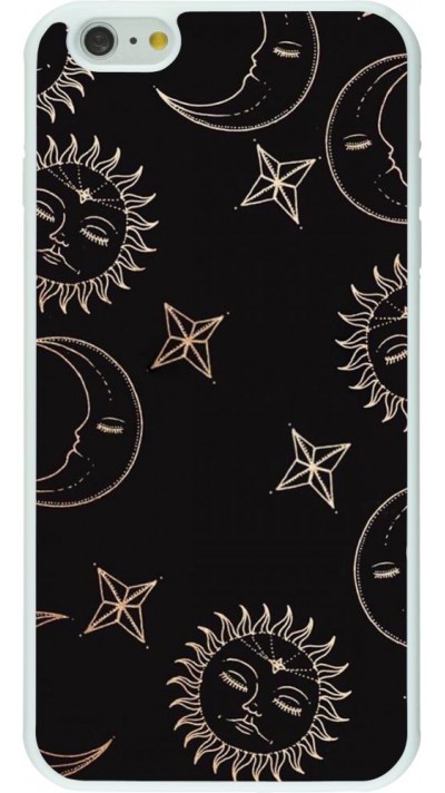 Coque iPhone 6 Plus / 6s Plus - Silicone rigide blanc Suns and Moons
