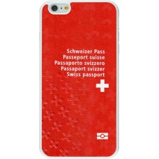 Hülle iPhone 6 Plus / 6s Plus - Silikon weiss Swiss Passport