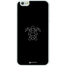 Hülle iPhone 6 Plus / 6s Plus - Silikon weiss Turtles lines on black