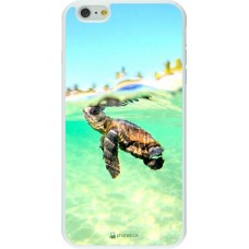 Coque iPhone 6 Plus / 6s Plus - Silicone rigide blanc Turtle Underwater