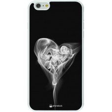 Coque iPhone 6 Plus / 6s Plus - Silicone rigide blanc Valentine 2022 Black Smoke