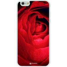 Coque iPhone 6 Plus / 6s Plus - Silicone rigide blanc Valentine 2022 Rose