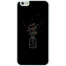 Hülle iPhone 6 Plus / 6s Plus - Silikon weiss Vase black