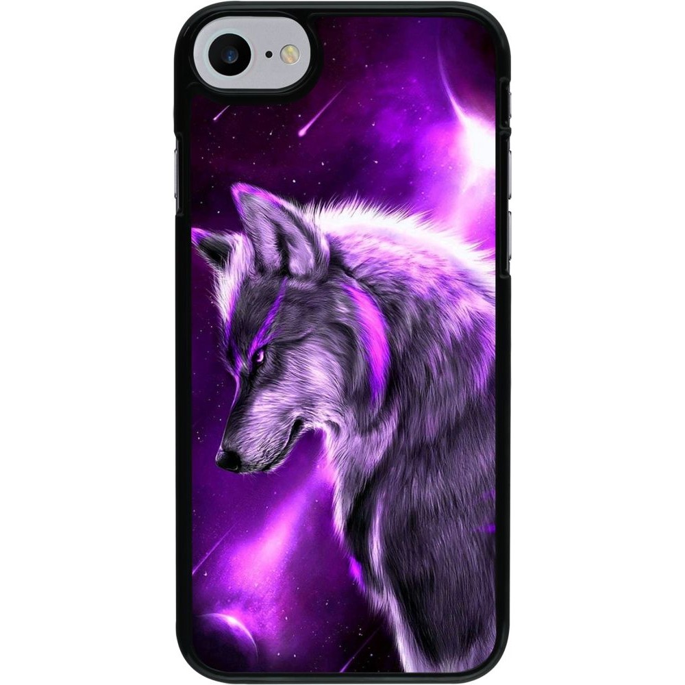 Coque iPhone 7 / 8 / SE (2020, 2022) - Purple Sky Wolf