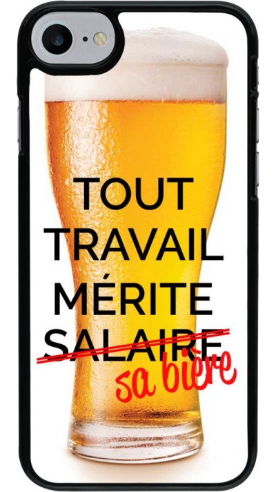 Coque iPhone 7 / 8 / SE (2020, 2022) - Tout travail mérite sa bière