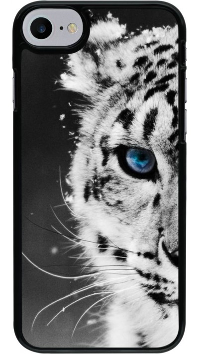 Coque iPhone 7 / 8 / SE (2020, 2022) - White tiger blue eye