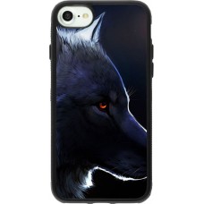 Hülle iPhone 7 / 8 / SE (2020, 2022) - Silikon schwarz Wolf Shape