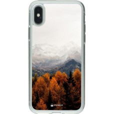 Coque iPhone X / Xs - Gel transparent Autumn 21 Forest Mountain