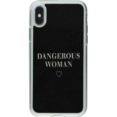 Coque iPhone X / Xs - Gel transparent Dangerous woman