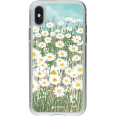 Coque iPhone X / Xs - Gel transparent Flower Field Art