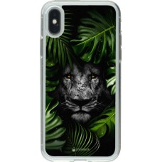 Coque iPhone X / Xs - Gel transparent Forest Lion