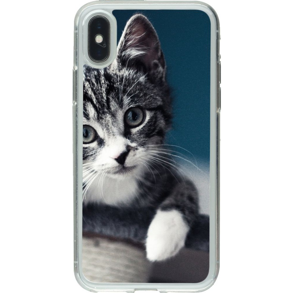 Coque iPhone X / Xs - Gel transparent Meow 23