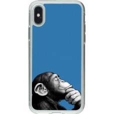 Coque iPhone X / Xs - Gel transparent Monkey Pop Art