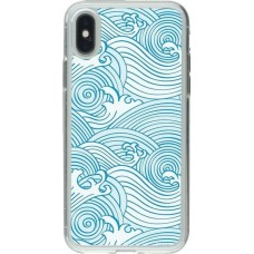Coque iPhone X / Xs - Gel transparent Ocean Waves