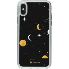 Coque iPhone X / Xs - Gel transparent Space Vect- Or