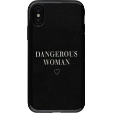 Coque iPhone X / Xs - Hybrid Armor noir Dangerous woman