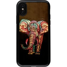 Coque iPhone X / Xs - Hybrid Armor noir Elephant 02