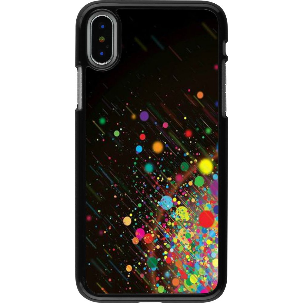 Coque iPhone X / Xs - Abstract bubule lines