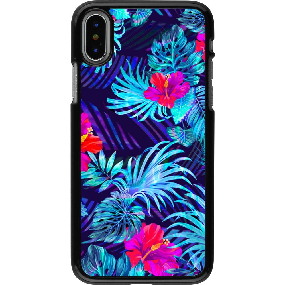 Coque iPhone X / Xs - Blue Forest