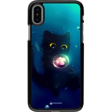 Coque iPhone X / Xs - Cute Cat Bubble