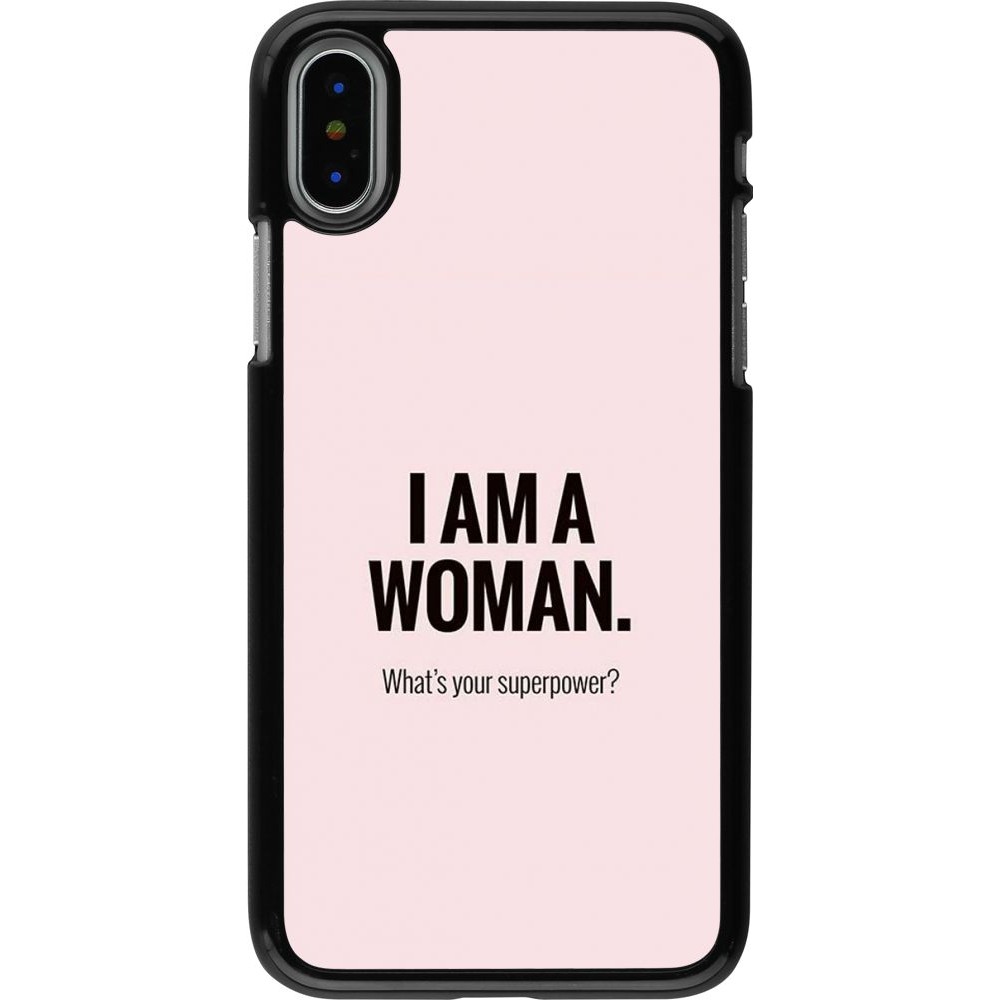 Coque iPhone X / Xs - I am a woman