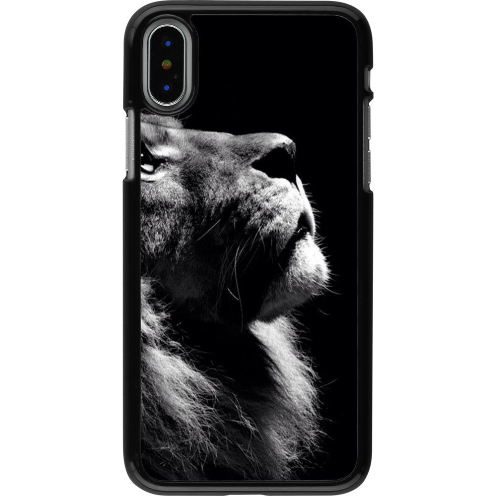 Coque iPhone X / Xs - Lion looking up