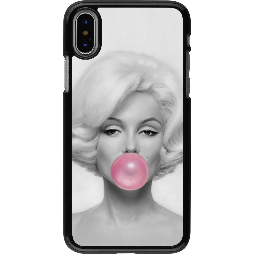 Coque iPhone X / Xs - Marilyn Bubble