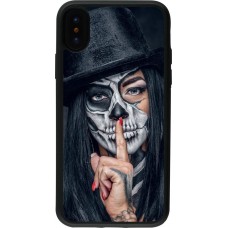 Coque iPhone X / Xs - Silicone rigide noir Halloween 18 19