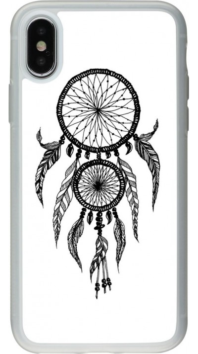 Coque iPhone X / Xs - Silicone rigide transparent Dreamcatcher 02