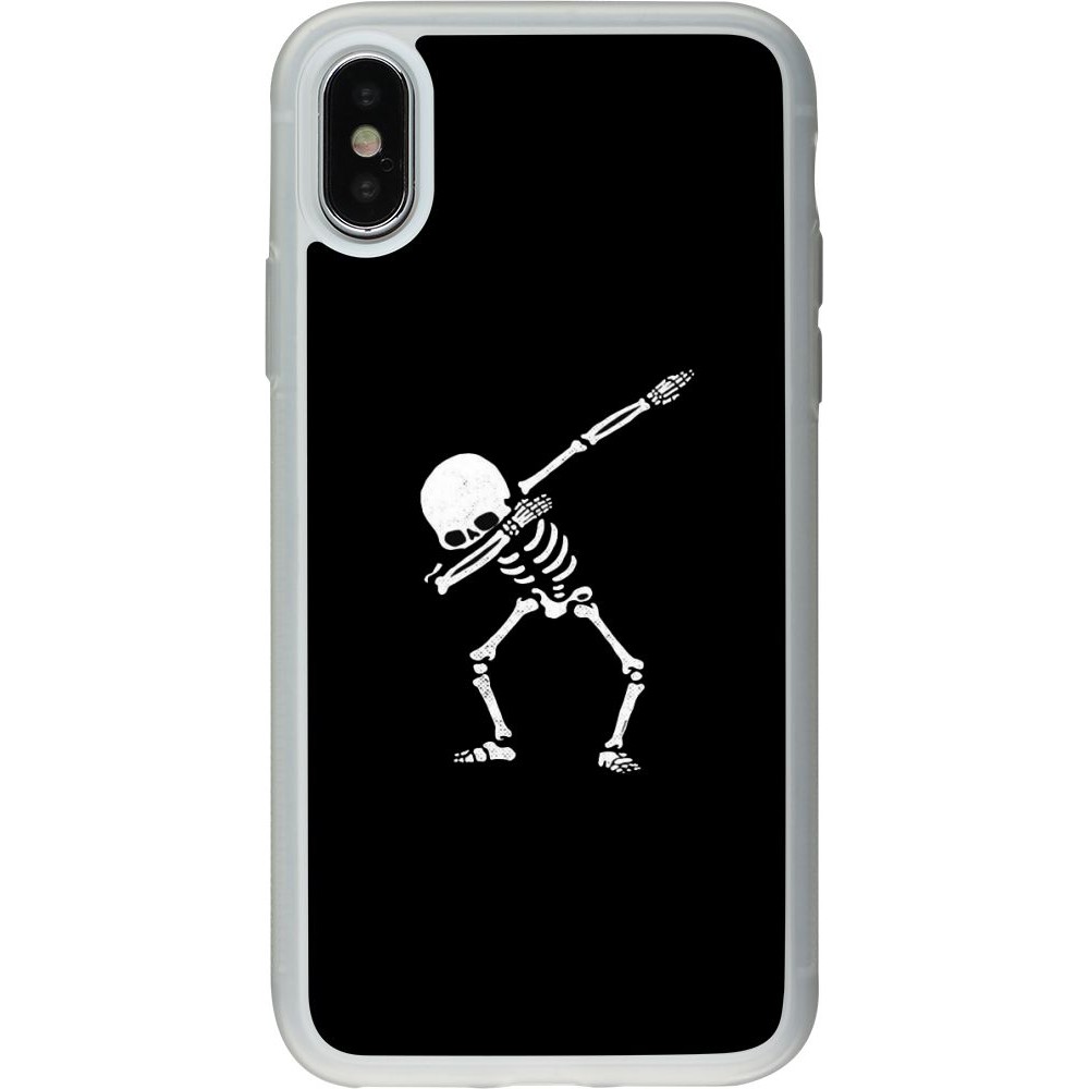 Coque iPhone X / Xs - Silicone rigide transparent Halloween 19 09