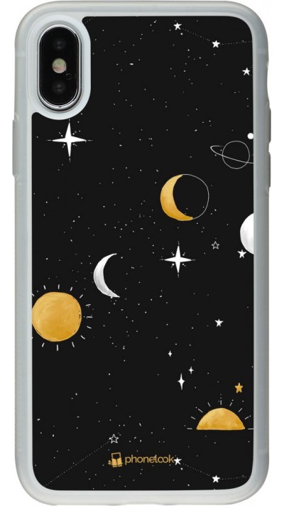 Hülle iPhone X / Xs - Silikon transparent Space Vect- Or