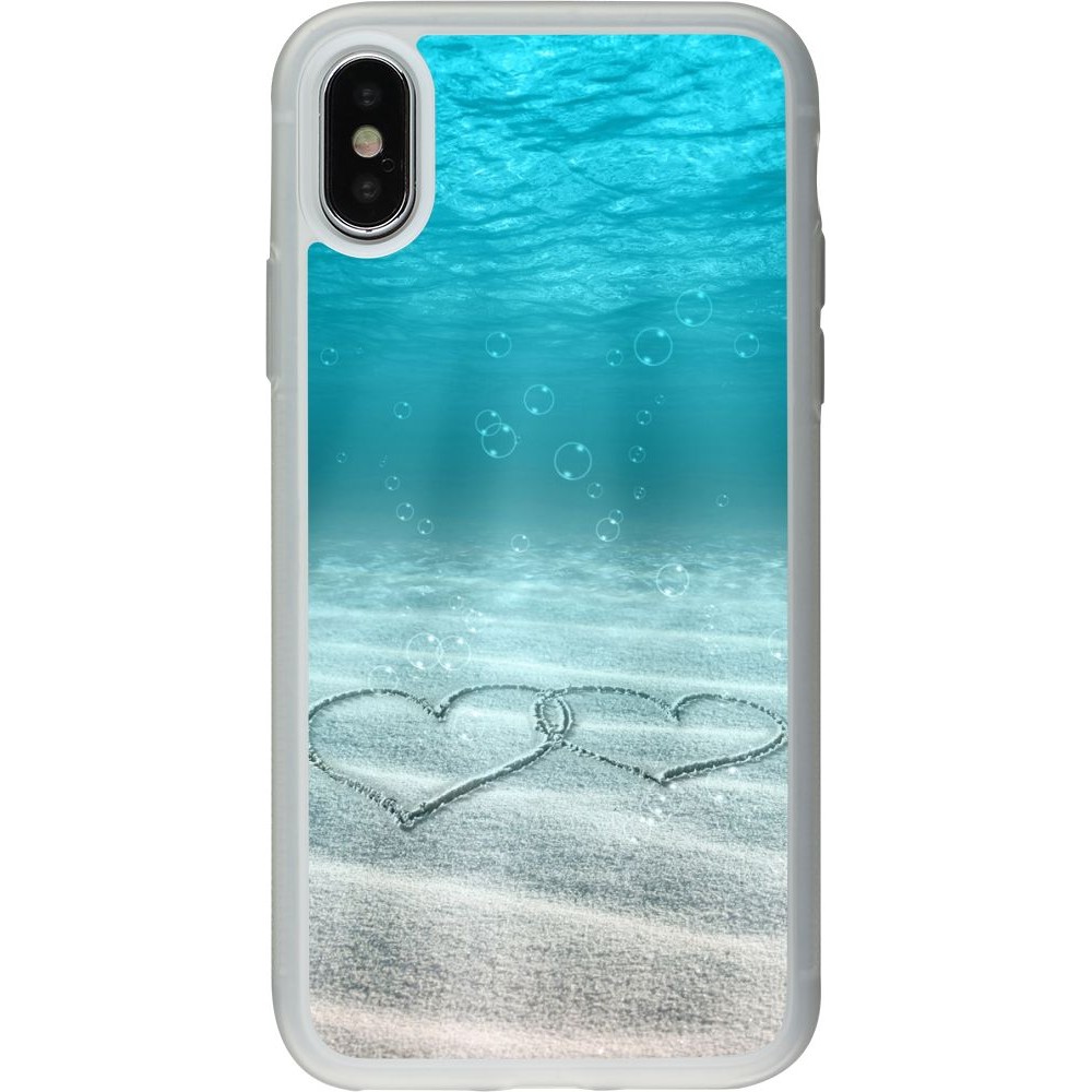 Coque iPhone X / Xs - Silicone rigide transparent Summer 18 19