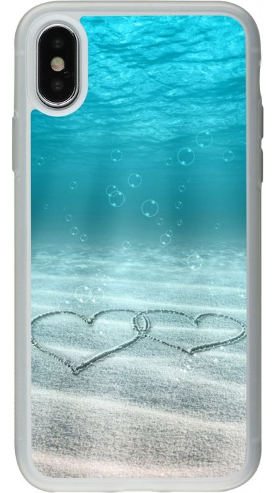 Coque iPhone X / Xs - Silicone rigide transparent Summer 18 19