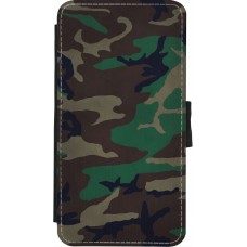 Coque iPhone X / Xs - Wallet noir Camouflage 3