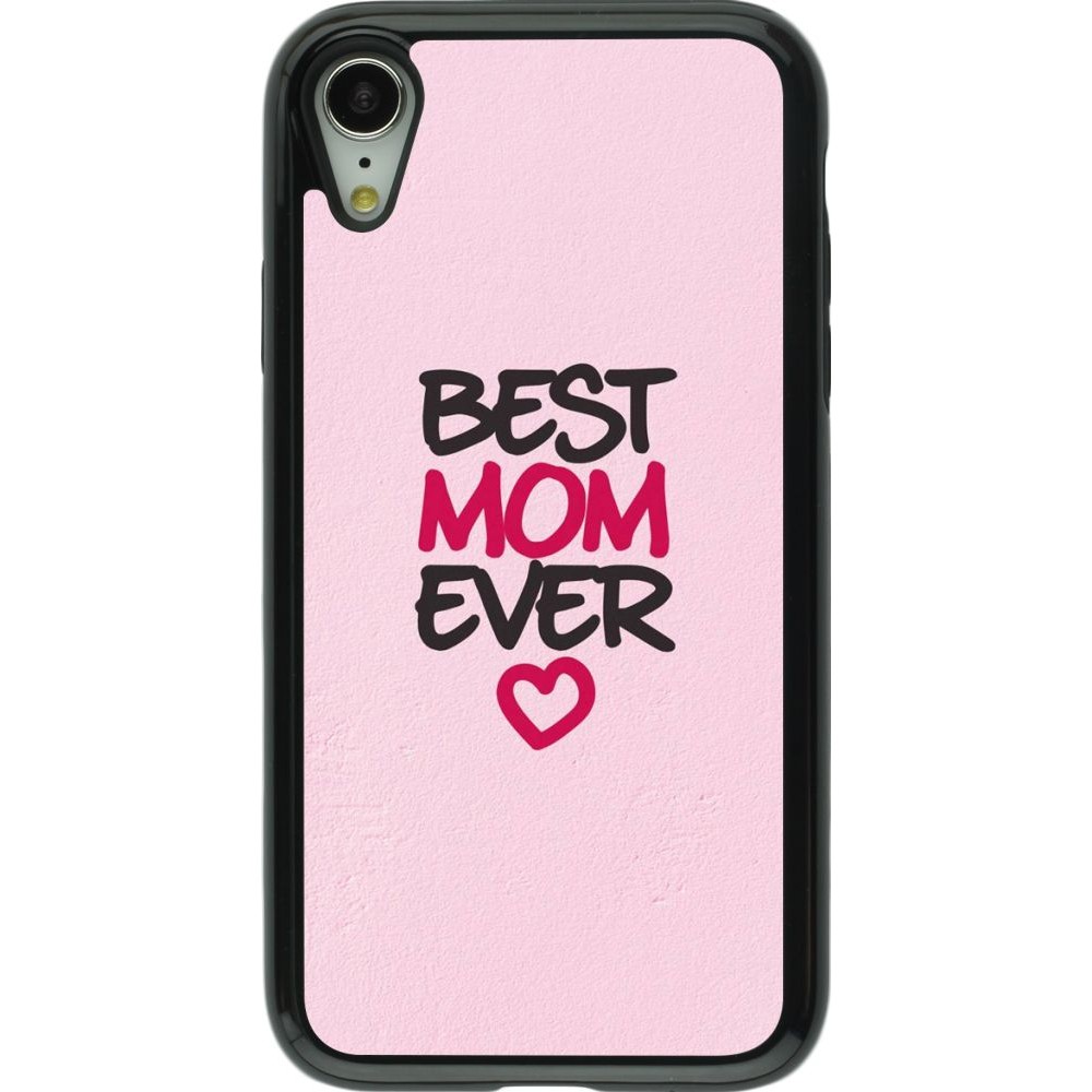 Coque iPhone XR - Hybrid Armor noir Best Mom Ever 2