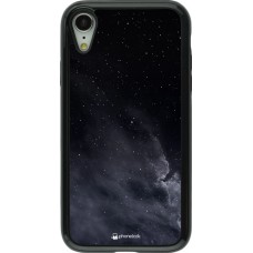 Hülle iPhone XR - Hybrid Armor schwarz Black Sky Clouds