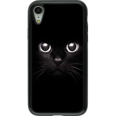 Coque iPhone XR - Hybrid Armor noir Cat eyes