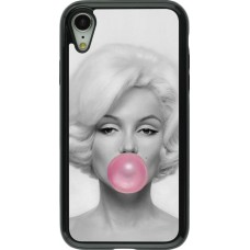 Coque iPhone XR - Hybrid Armor noir Marilyn Bubble