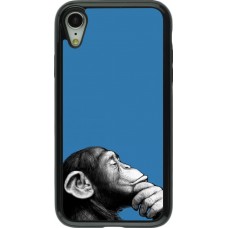Coque iPhone XR - Hybrid Armor noir Monkey Pop Art