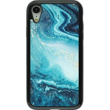Coque iPhone XR - Hybrid Armor noir Sea Foam Blue