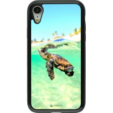 Hülle iPhone XR - Hybrid Armor schwarz Turtle Underwater