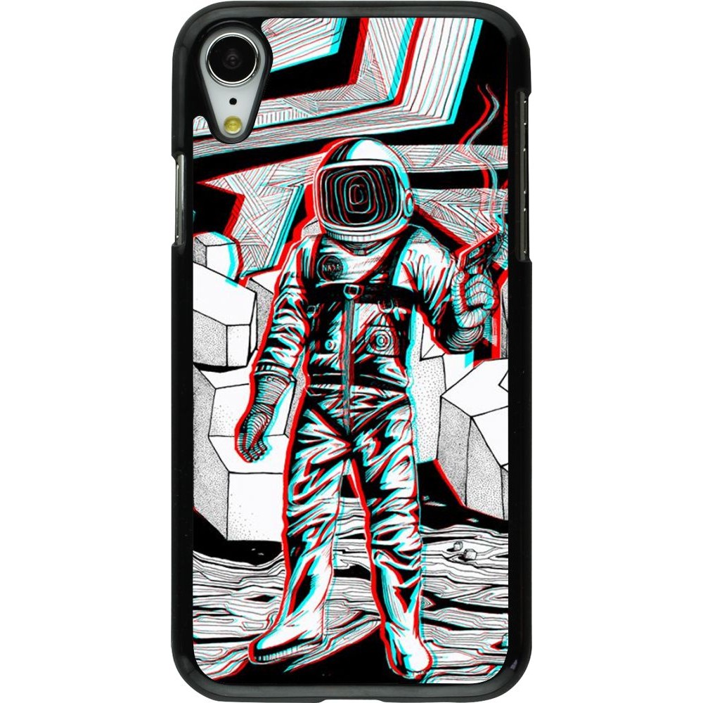 Coque iPhone XR - Anaglyph Astronaut