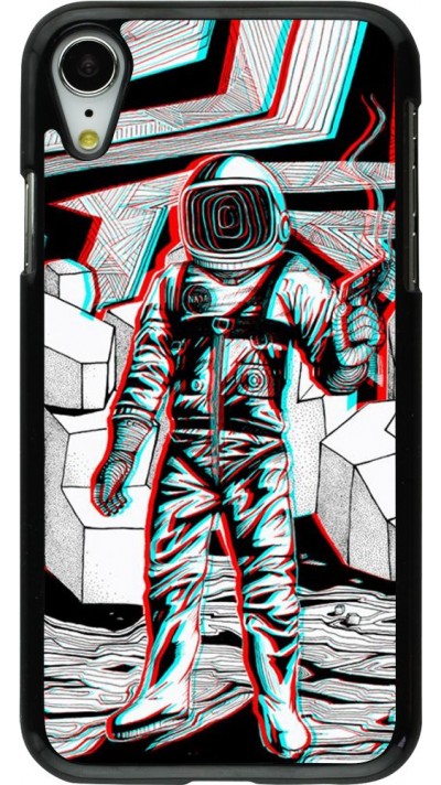 Coque iPhone XR - Anaglyph Astronaut