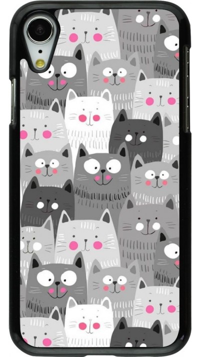 Coque iPhone XR - Chats gris troupeau