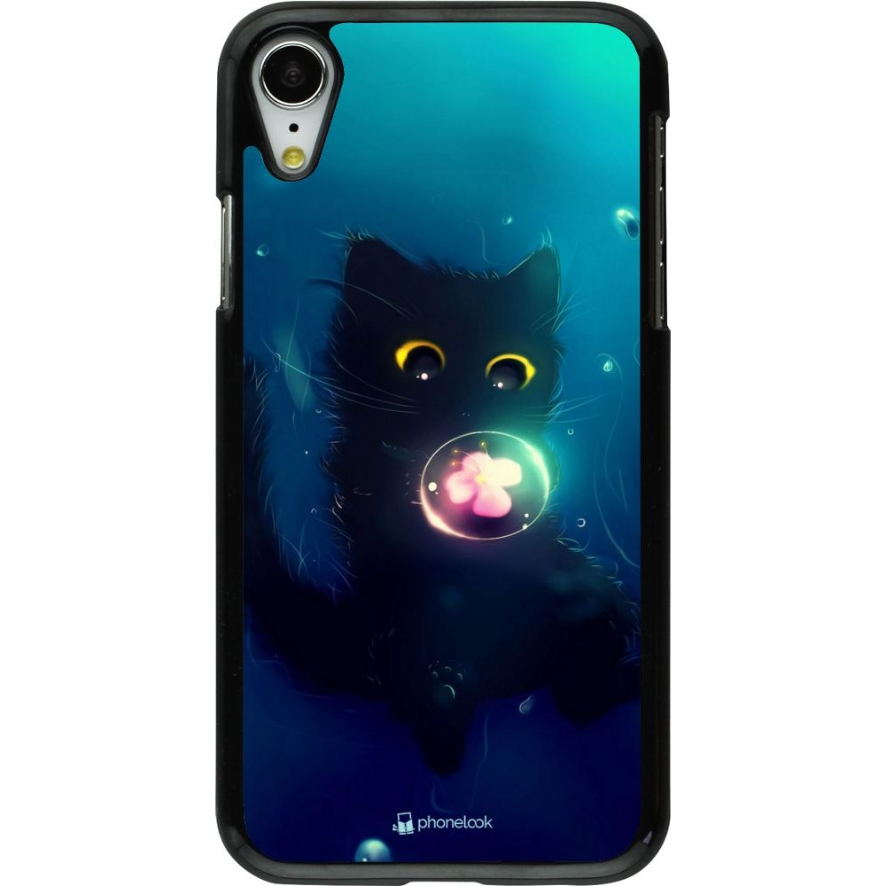 Coque iPhone XR - Cute Cat Bubble