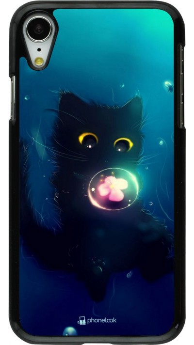 Hülle iPhone XR - Cute Cat Bubble